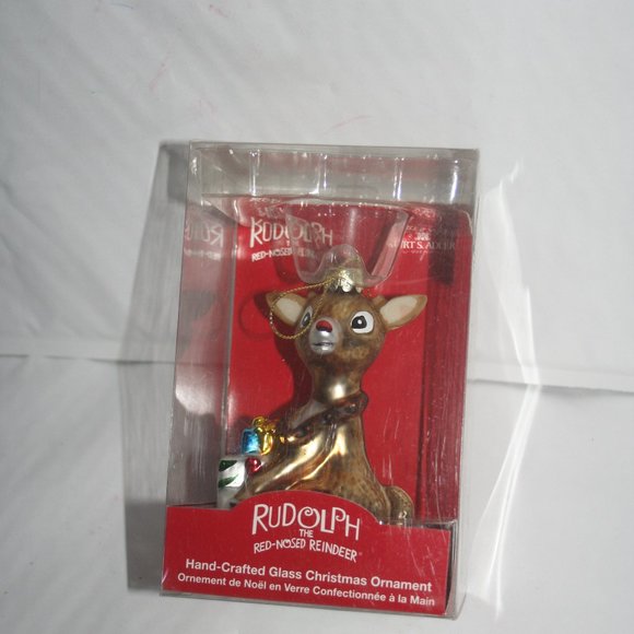 Kurt Adler | Holiday | Rudolph The Red Nosed Reindeer Handblown Holiday ...